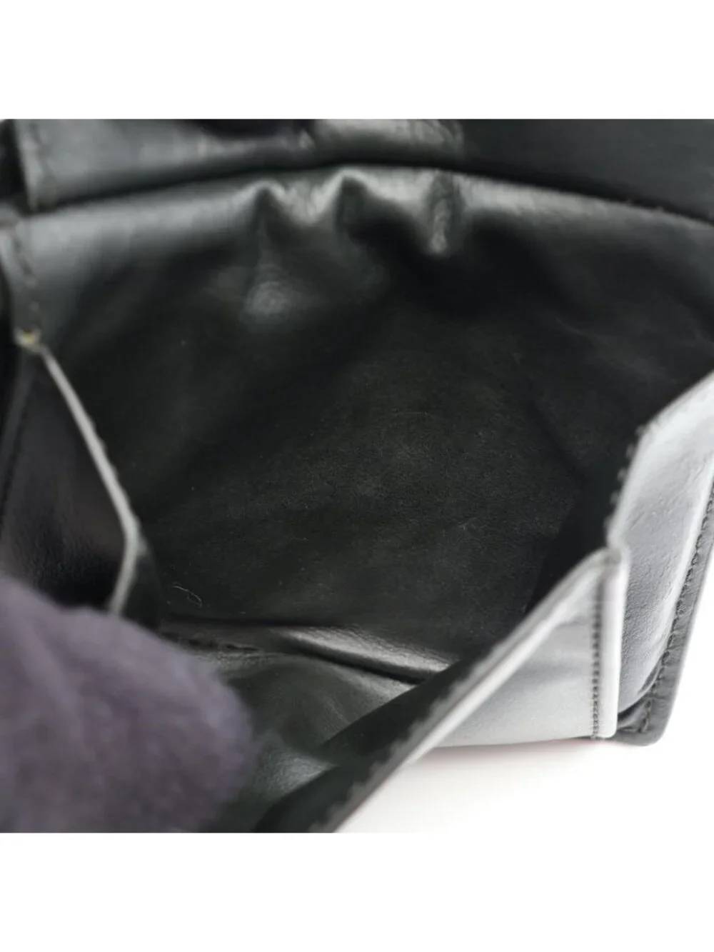 Bottega Veneta Bifold Wallet Intrecciato Black Leather